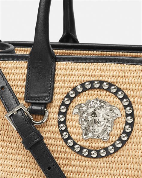 versace medusa leather tote bag|versace la medusa tote bag.